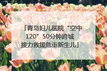 青岛妇儿医院“空中120”50分钟跨城接力救援危重新生儿