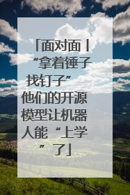 面对面丨“拿着锤子找钉子” 他们的开源模型让机器人能“上学”了