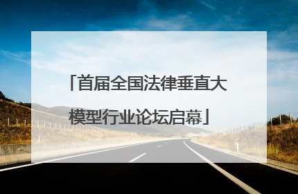 首届全国法律垂直大模型行业论坛启幕