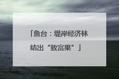 鱼台：堤岸经济林结出“致富果”