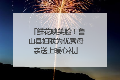 鲜花映笑脸！鲁山县妇联为优秀母亲送上暖心礼