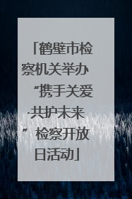 鹤壁市检察机关举办“携手关爱·共护未来”检察开放日活动