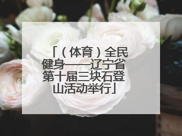 （体育）全民健身——辽宁省第十届三块石登山活动举行