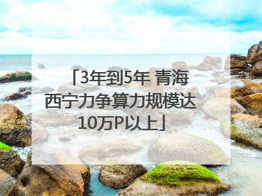 3年到5年 青海西宁力争算力规模达10万P以上