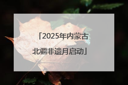 2025年内蒙古北疆非遗月启动