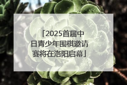 2025首届中日青少年围棋邀请赛将在洛阳启幕