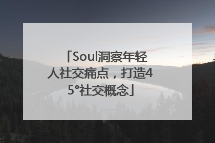 Soul洞察年轻人社交痛点，打造45°社交概念
