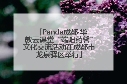Panda成都·华教云课堂“端阳药馨”文化交流活动在成都市龙泉驿区举行